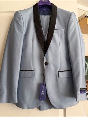 Retro Paris Mens Tuxedo 3 piece suit,  Super 180's wool
